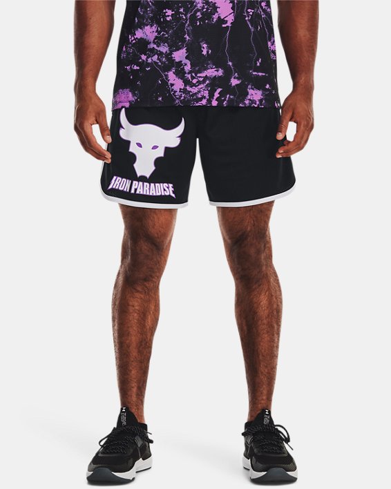 Men's Project Rock Disrupt Mesh Shorts, Black, pdpMainDesktop image number 0